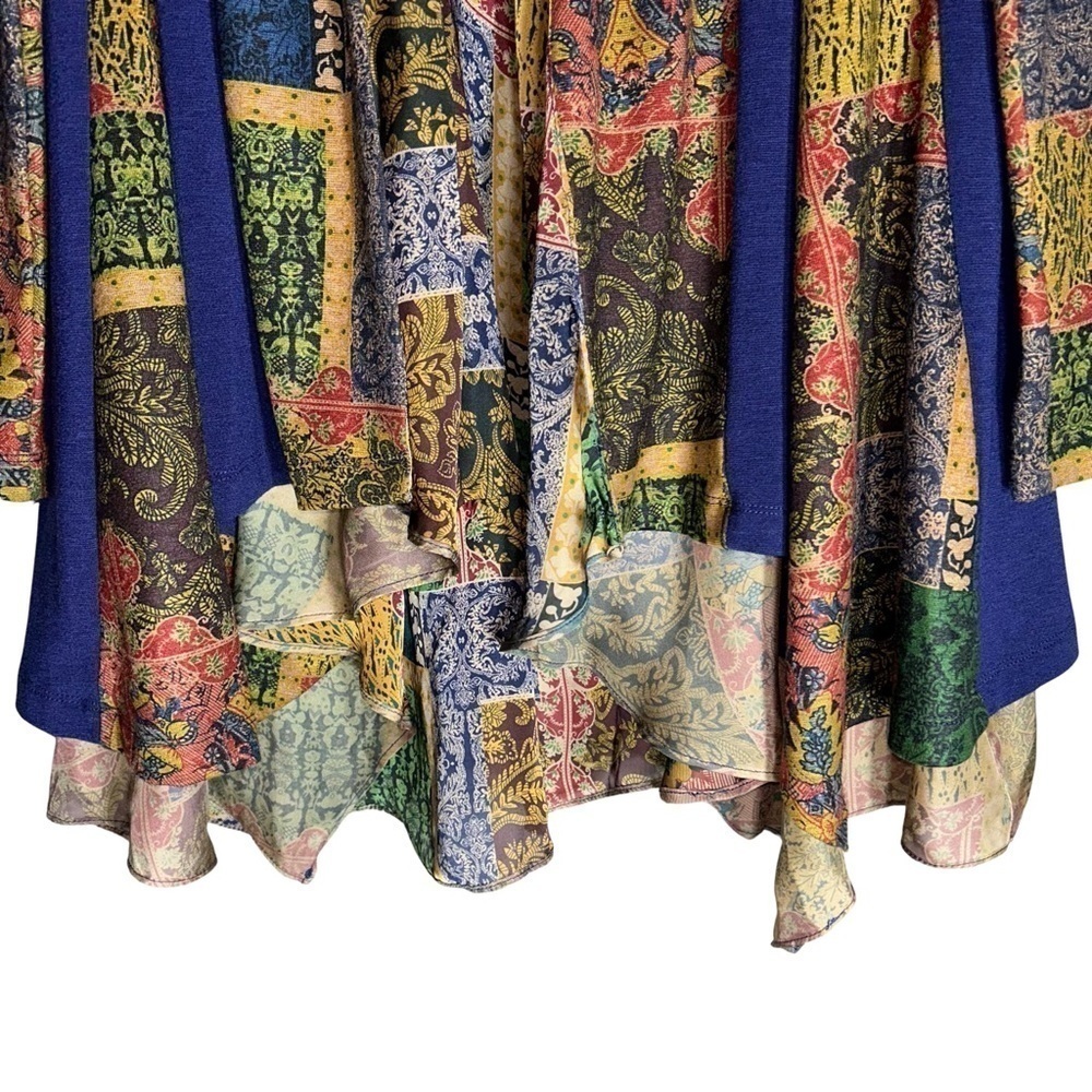 🌟 Soft Surroundings Open Front Izmir Mixed Print Boho Cardigan Jacket - Size XS🌟 - Picture 2 of 8